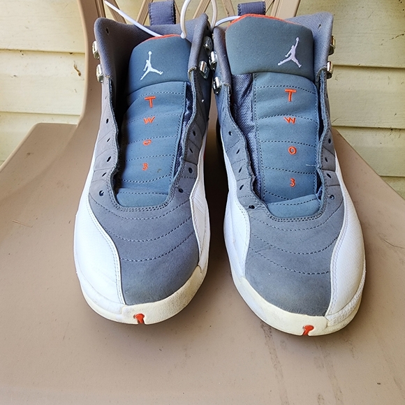 Jordan 12 Cool Grey Orange - Picture 3 of 6